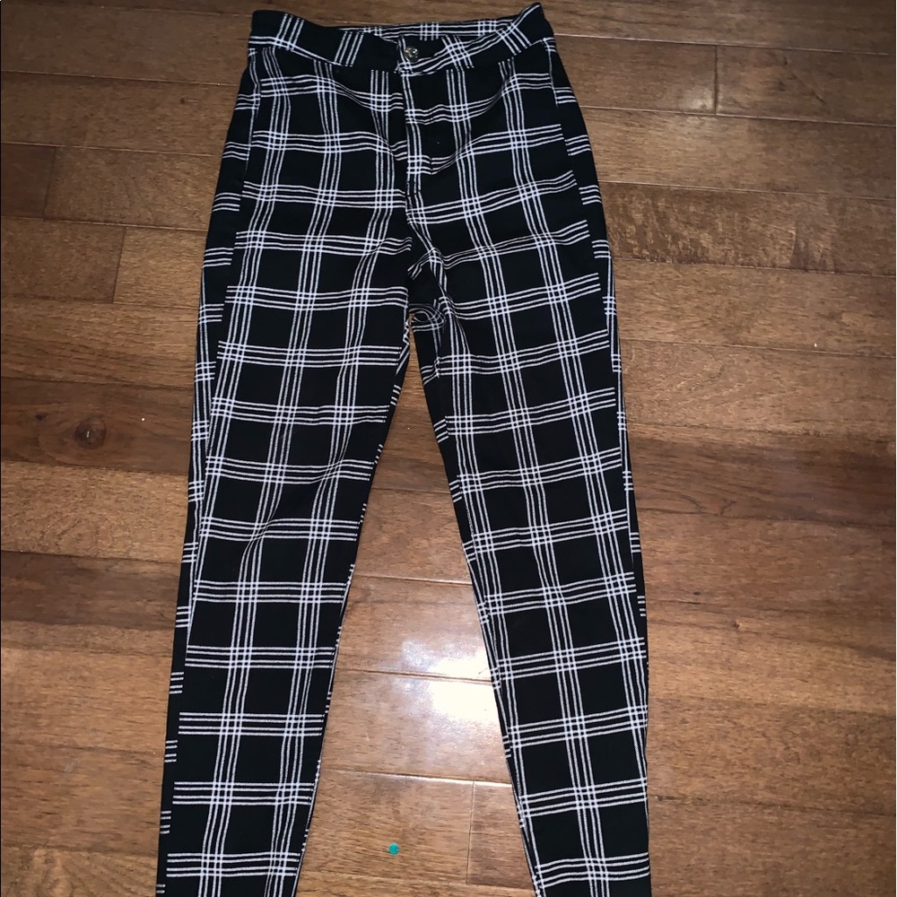 H&M plaid pants